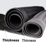 PIC AUTO Heavy Duty Rubber Trunk Cargo Liner Floor Mats, Trimmable to Fit for Car, SUV, Van, Trucks (Large, Black) - Image 3