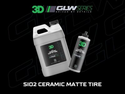 3D GLW Series SiO2 Ceramic Matte Tire Shine | Deep Matte Finish Tire Protectant | Hydrophobic & UV Resistant | Anti-Fade, No Sling | Pro Car Detailing |16 oz - Image 2