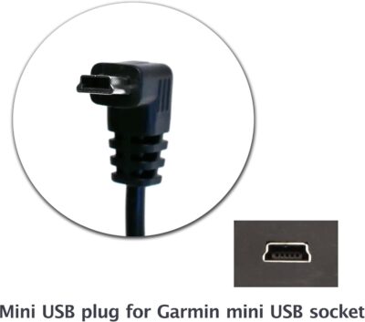 EDOTech 6 Ft Mini USB Car Charger Power Cord for Garmin Nuvi Drive DriveSmart DriveAssist DriveTrack RV Auto Handheld Navigation GPS TA20 Compatible - Image 2