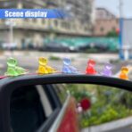 6PCS Luminous Lizard Car Rear View Mirror Accessories, Cute Mini Car Dashboard Decoration for Girl Men Women, Funny Car Interior Ornament Present for Car, Garden, Office, Home (Lizard) - Image 5