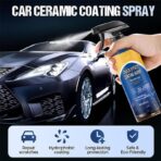 2026 New Car Coating Spray, Quick Effect Ceramic Wax Polish, All-in-One Waterless Wash & Scratch Repair Spray, Removes Oil Film, Enhances Gloss & Hydrophobic Protection - Image 5