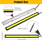 Linkstyle 12PCS 12V LED Interior Light Bar, Waterproof 28 LEDs COB Strip Light Super Bright Lights for Truck Boat Bike RV, White - Image 3