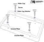 Chrome License Plate Frame Made of Zinc Alloy Metal, Universal Car Accessories,1 Pack License Plate Holder Never Rust and Unbreakable with Metal Screws, Chrome Caps and Screwdriver - Image 7