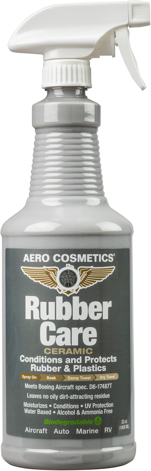 61zk-LTC7iL._AC_SL1500_.jpg Tire Dressing, Tire Protectant, No Tire Shine, No Dirt Attracting Residue 32oz Natural Satin/Matte Finish, Aircraft Grade Rubber Tire Care Conditioner, Better Than Automotive Products - Image 1