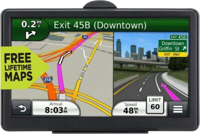 GPS Navigation for Car, 2025 Map 7 inch Touch Screen Car GPS, Voice Turn Direction Guidance, Support Speed and Red Light Warning, Pre-Installed North America Lifetime map Free Update - Image 2