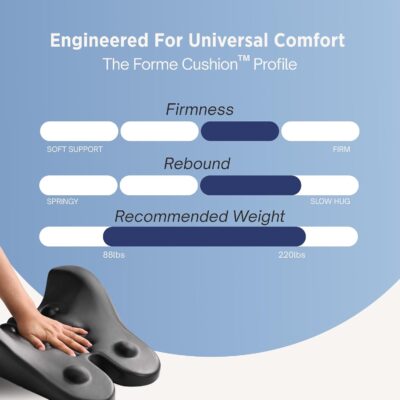 Lumbar Support Pillow for Office Chair - Lower Back Pain Relief Cushion with Adjustable SpineAlign™ Bolster, Memory Foam Pillow for Car, Couch, Gaming Seats - Dual Straps, Dark Grey - Image 9