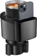 Car Cup Holder Expander, Cup Holder Extender Adapter for Car with Adjustable Base, Fits YETI 24/36/46oz, HydroFlask 32/40oz, Large Water Bottles in 2.7"-4.2" (16-46 OZ)
