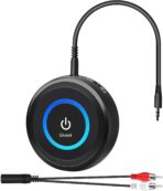 Giveet Bluetooth Transmitter for TV, 2-in-1 Bluetooth V5.3 Transmitter Receiver, Wireless AUX RCA Adapter for TV/Car/PC/MP3 Player/Home Theater/Switch, Low Latency, Pairs 2 Devices Simultaneously