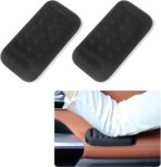 2PCS Car Arm Rest Elbow Pads,Comfortable Car Arm Rest Cushion with Memory Foam Pad for Arm Support,Universal Car Door Armrest Pad Car Interior Accessories (Black)