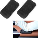 2PCS Car Arm Rest Elbow Pads,Comfortable Car Arm Rest Cushion with Memory Foam Pad for Arm Support,Universal Car Door Armrest Pad Car Interior Accessories (Black)