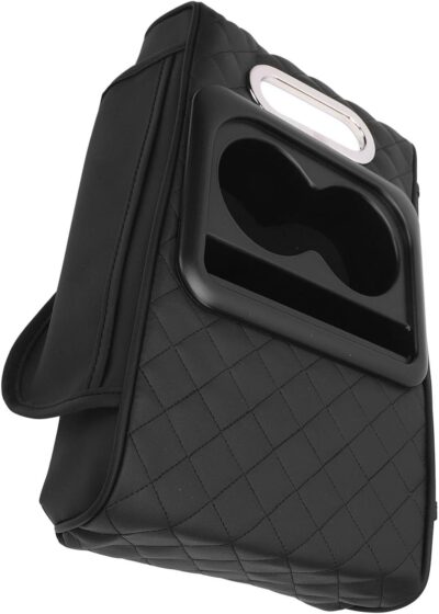 Car Center Console Armrest Pillow, PU Leather Memory Foam, 13.4in x 8.3in x 3in - Comfortable Driving, Non Slip Design, Fits SUVs Trucks Cars - Image 3