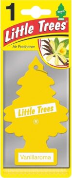 LITTLE TREES Car Air Freshener | Hanging Paper Tree for Home or Car | Vanillaroma | Pack of 6 - Image 2