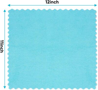 Orighty Microfiber Cleaning Cloth, 24 Pack Highly Absorbent Cleaning Rags, Household Cleaning Supplies, Reusable Lint Free Cloths Microfiber Rag for House, Kitchen, Car Care, 12x11 inch - Image 5