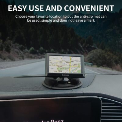 Portable Weighted Dash Mount Holder for Tomtom Garmin GPS Devices, Black Bean Bag Anti-Slip Dashboard Mount for Car - Image 6