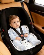 2 Pack Waterproof Baby Piddle Pads Carseat Potty Training Car Seat Protector, Waterproof Infant Car Seat Liner Cover to Prevent Pee, Leakproof and Washable (Black and White) - Image 2