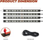 48 LED RGB Car Interior Lights Kit – 4PCS Footwell Strips with Music Sync & Remote | 12V Plug & Play Ambient Lighting for Cars, Trucks, SUVs - Image 2