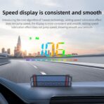 Heads Up Display for Cars, Color GPS Speedometer M23, HUD Display Car Windshield with Speed MPH, Compass Direction, Overspeed Alarm,Adaptive sensing light, USB Cable Plug & Play - Image 7