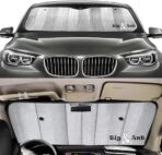 Big Ant Car Windshield Sunshade UV Ray Reflector Auto Window Sun Shade Visor Shield Cover, Keeps Vehicle Cool- Sliver (55" x 27.5") - Image 2