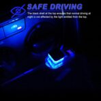 4 PCS Car Interior USB LED Light, Plug-in USB Car Decor Ambient Lighting Kit, Portable Mini Night Light, Car Interior Accessories Suitable for Most Vehicles (Blue) - Image 4