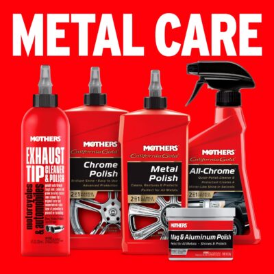 Mothers Mag & Aluminum Polish, 5 oz. — Brilliant Shine, Easy to Use, For All Uncoated & Unplated Metals Including Aluminum Wheels, Stainless Steel Trim and Exhaust Tips, Brass & More (05100) - Image 7