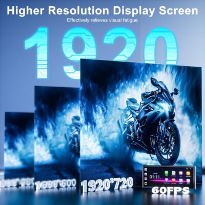 [11" Fully Laminated 60fps Touchscreen] -Accfly Wireless car Play Screen for Apple carplay &Android Auto, OTA Updates -HD Front Dashcam & Backup Camera, Car Stereo Radio/GPS Navigation/BT Audio - Image 5