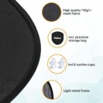 Car Sun Shade for Baby with UV Protection, 2 Pack UV Protection Breathable Car Window Sun Shade for Children with Cute Animal Motifs, 17.7 x 14 inches Sun Shades with 8 Cups - Image 2