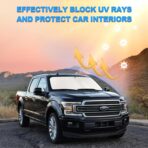 Front Windshield Sunshade fit for F150 2015-2020 UV Ray Reflector Foldable Car Shade Automotive Windshield Sunshades Ford F150 Accessories Windshield Sun Shade |Keeps Your Vehicle Cool| - Image 6