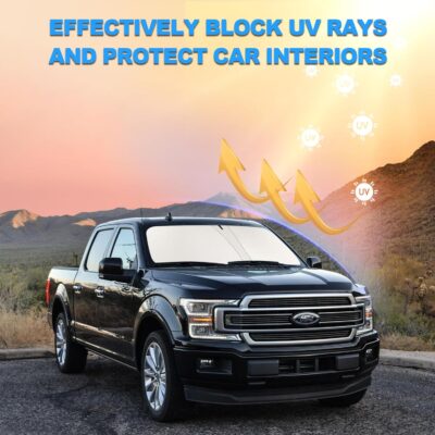 Front Windshield Sunshade fit for F150 2015-2020 UV Ray Reflector Foldable Car Shade Automotive Windshield Sunshades Ford F150 Accessories Windshield Sun Shade |Keeps Your Vehicle Cool| - Image 6