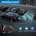 Wireless Carplay and Android Auto Screen for Car, 7" HD Portable Touch Screen Car Stereo with Bluetooth, Backup Camera, Navigation, Mirror Link for All Vehicles - Image 3