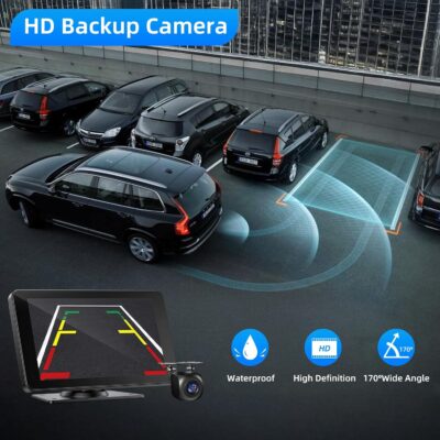 Wireless Carplay and Android Auto Screen for Car, 7" HD Portable Touch Screen Car Stereo with Bluetooth, Backup Camera, Navigation, Mirror Link for All Vehicles - Image 3