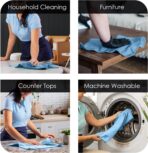 Avalon Towels Microfiber Cleaning Cloths (Value Pack of 36) - Size 16 x 16 Inches, Highly Absorbent Cleaning Rags, Lint Free, Reusable and Washable, Microfiber Towels for Cars - Image 3