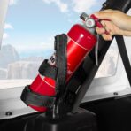 Voodonala Adjustable Roll Bar Fire Extinguisher Mount Holder 3 lb for Jeep Wrangler Unlimited CJ YJ LJ TJ JK JKU JL JLU 4XE,(Black,with Quick disassembly Zipper) - Image 2