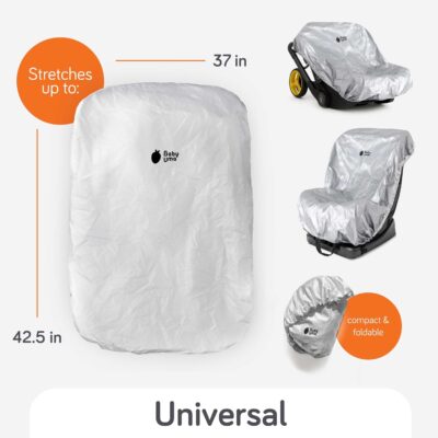 Baby Uma Infant Car Seat Cover Baby - UV Shielding & Heat Blocking Universal Sun Shade for Baby Car Seat, Reflective & Foldable PET Aluminium Cover - Image 4