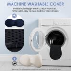 Lumbar Support Pillow Ergonomic Memory Foam Lumbar Pillow, Relieve Back Pain, CMFY Breathable & Detachable & Washable, Neo Cushion Lower Back Pillow for Office Chairs, Car Seats (Black) - Image 7