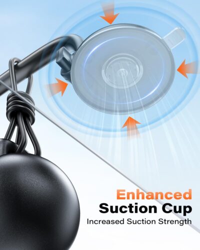 APPS2Car Cell Phone Holder for Car Dashboard Windshield Phone Mount for Car Long Arm Car Phone Holder Mount Strong Suction Cup Anti-Shake Stabilizer Compatible for iPhone, Samsung, All Smartphones - Image 5