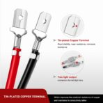 Nilight 2PCS 16 AWG 10 Feet Wiring Harness Extension Kit for LED Work Light Bar Led Pods Off Road Lights Driving Fog Light Boat Lighting, 2 Years Warranty,black - Image 5