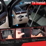 5.5" Windshield Head Up Display for Car,OBDII/EUOBD Interface Plug Car Hud Screen with Water Temperature, Mileage, RPM, Multiple Alarms - Image 7