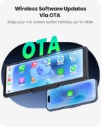 9.26" Portable CarPlay Screen for Apple Carplay & Android Auto with 4K Dash Cam & HD Backup Camera, Wireless Car Play with Strongest Bluetooth 5.2, OTA Updates, Voice Control, GPS Navigation - Image 5