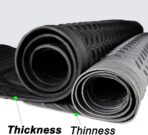 West Coast Auto Heavy Duty Rubber Trunk Cargo Liner Floor Mat, All Weather Trunk Protection, Trimable Rubber Protection to Fit for Car, SUV, Van, Trucks (Large, Black) - Image 2