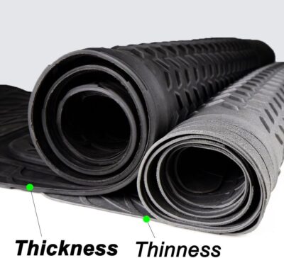 West Coast Auto Heavy Duty Rubber Trunk Cargo Liner Floor Mat, All Weather Trunk Protection, Trimable Rubber Protection to Fit for Car, SUV, Van, Trucks (Large, Black) - Image 2