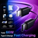 Retractable Car Charger, 4 in 1 Fast Charging Car Charger USB-C & USB-A Compatible with iPhone 16/15/14/13/12/11,Galaxy,Pixel - Image 5