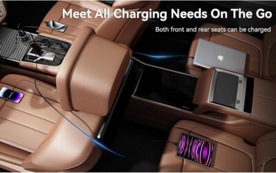 USB C Car Charger, 4 Port 78W USB Car Charger Adapter Fast Charging Multi Port Cigarette Lighter Adapter with Voltmeter Type C Phone Car Accessories for iPhone 17/16/15/14, Samsung Galaxy, iPad - Image 8