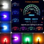 WLJH T5 17 37 74 2721 Pink Dashboard Gauge Instrument Cluster Panel Dash Led Light Lamp With Twist Lock Socket,Pack of 6 - Image 3