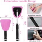 Viewsun 17pcs Car Cleaning Kit, Pink Car Interior Detailing Kit with High Power Handheld Vacuum, Detailing Brush Set, Windshield Cleaner, Cleaning Gel, Complete Auto Accessories for Women Gift - Image 4