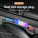 2PCS Car Seat Gap Filler Organizer with Phone Holder,[Upgrade Version] Car Seat Gap Organizer for Prevent Falling,Essential Car Accessories Car Side Seat Gap Filler (Black) - Image 3