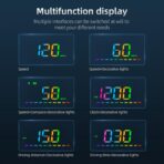 Heads Up Display for Cars, Color GPS Speedometer M23, HUD Display Car Windshield with Speed MPH, Compass Direction, Overspeed Alarm,Adaptive sensing light, USB Cable Plug & Play - Image 5