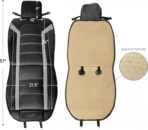 FH Group Front Set Faux Leather Car Seat Cushions - Seat Covers for Low Back Seat, Universal Fit, Airbag Compatible Seat Cover for SUV, Sedan, Black - Image 8