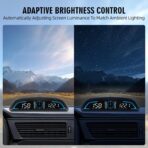 Digital GPS Speedometer MPH for Car 5.5 inch LCD Heads Up Display HUD with Compass Speed Fatigued Driving Alert Overspeed Alarm Trip Meter for All 5V Car - Image 4