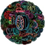50pcs Neon Car Theme Sticker,Waterproof Vinyl Stickers - Automobile Race Decor & Party Favors Gifts for Laptop, Water Bottle, Skateboard Guitar (Neon Sticker-3) - Image 2