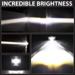 2Pcs 3 Inch SAE LED Fog Lights Off Road DOT Approved Driving Lights Pods Square LED Cubes Work Light Fog Lamps for Trucks Wrangler JK Ram 4X4 Boat Motorcycle Tacoma - Image 8